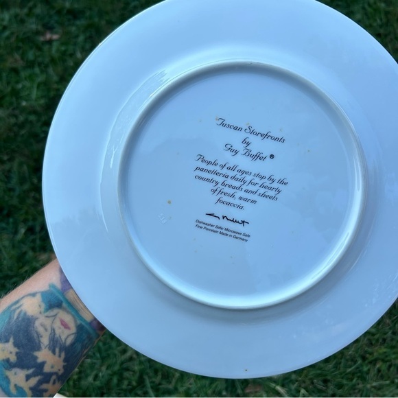 VTG Guy Buffet TUSCAN‎ STOREFRONTS Dinner Plate 10 7/8" Panetteria Replacement - Picture 2 of 6